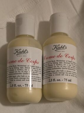 2 Kiehl's Creme de Corps Lotion Duo